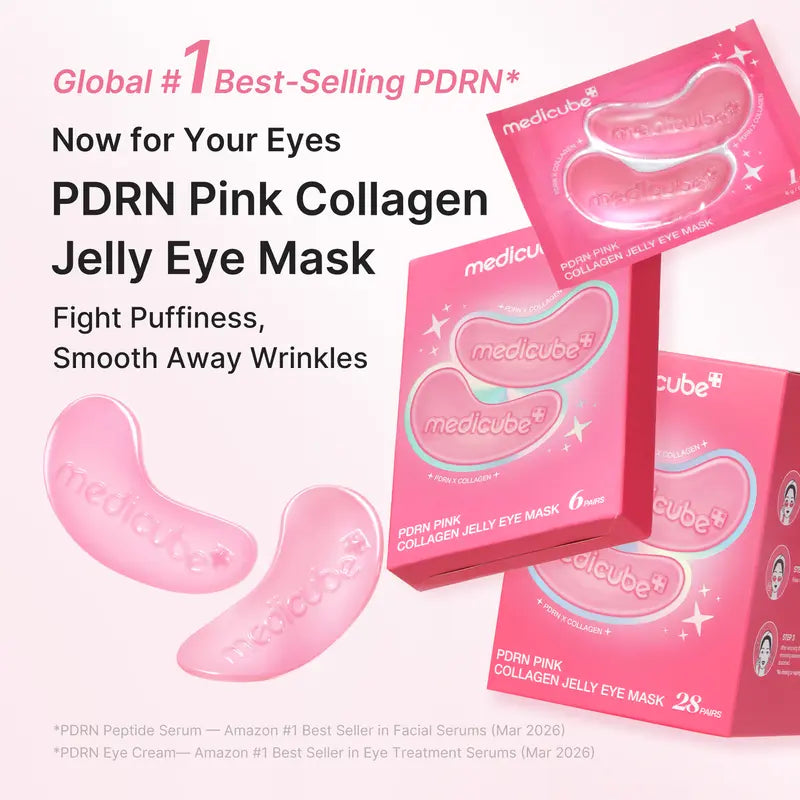 PDRN Pink Collagen Hydrogel Eye Masks – Firming & Brightening