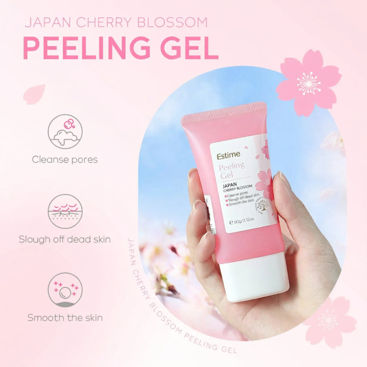 Sakura Exfoliating Peeling Gel – Deep Pore Cleanser