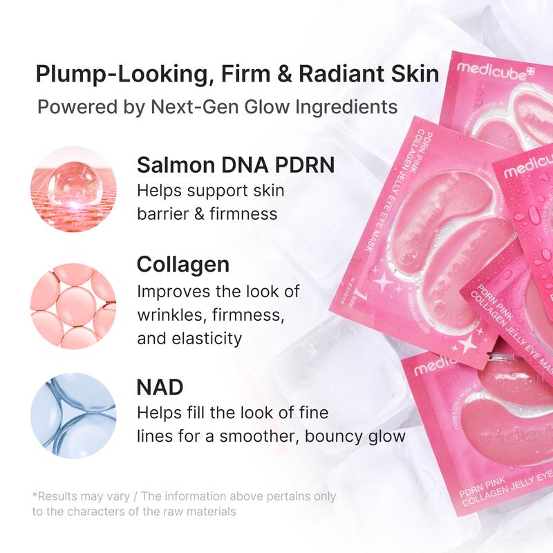 PDRN Pink Collagen Hydrogel Eye Masks – Firming & Brightening