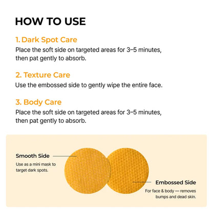 Brightening Kojic Acid & Turmeric TX Toner Pads – 70 Count