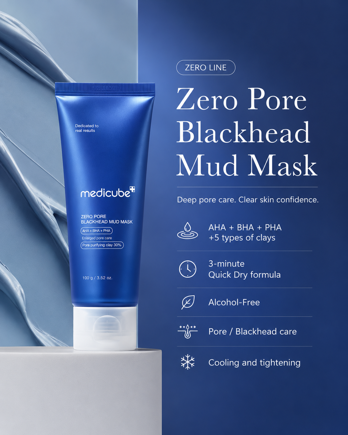 Medicube Zero Pore Blackhead Mud Mask